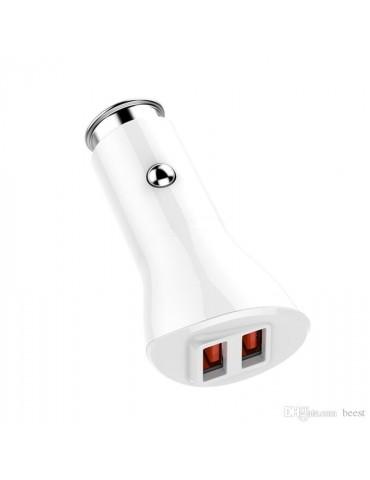 LDNIO C511Q Fast Car Charger-QC3.0-2 USB-Micro-White