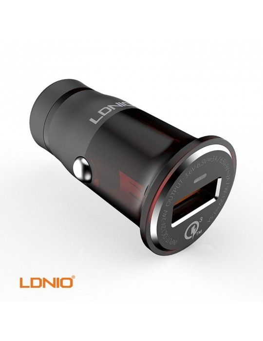  Mobile Accessories - LDNIO C304Q Lighting-1 USB QC3.0-Fast Car Charger