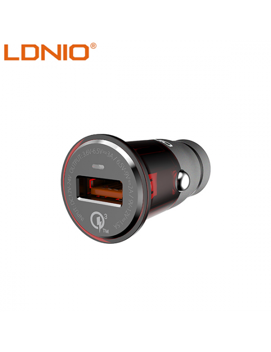  Mobile Accessories - LDNIO C304Q Lighting-1 USB QC3.0-Fast Car Charger