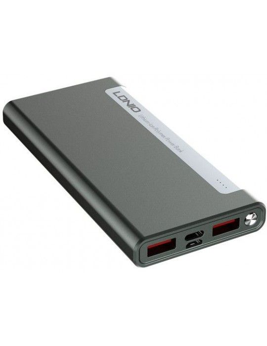  باور بانك - LDNIO PQ1019 Ultra Slim Portable Power Bank 10000mAh-2 USB port