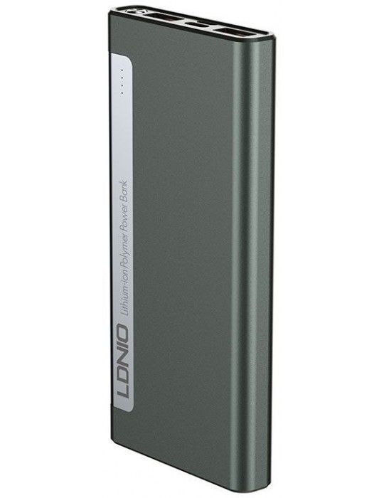  باور بانك - LDNIO PQ1019 Ultra Slim Portable Power Bank 10000mAh-2 USB port