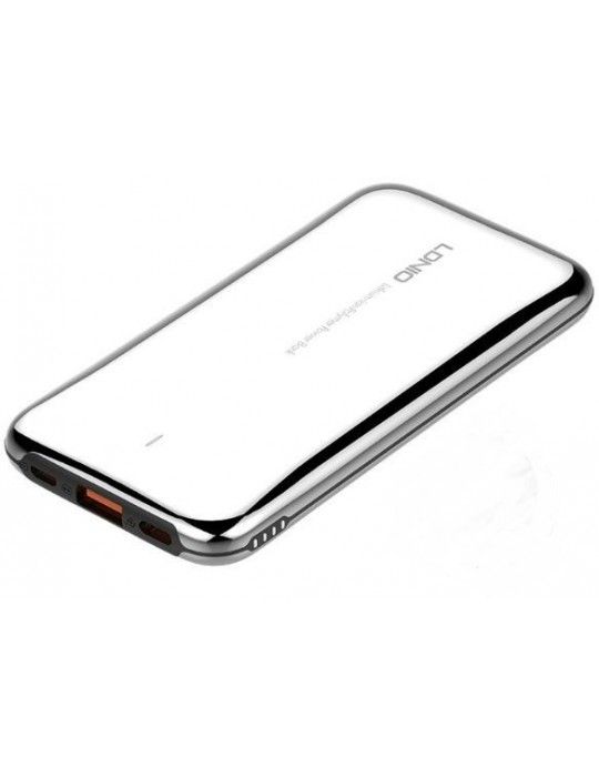  Power Bank - LDNIO PQ1017-Fast Charging Output and Input Power Bank-Stainless Steel-10000mAh