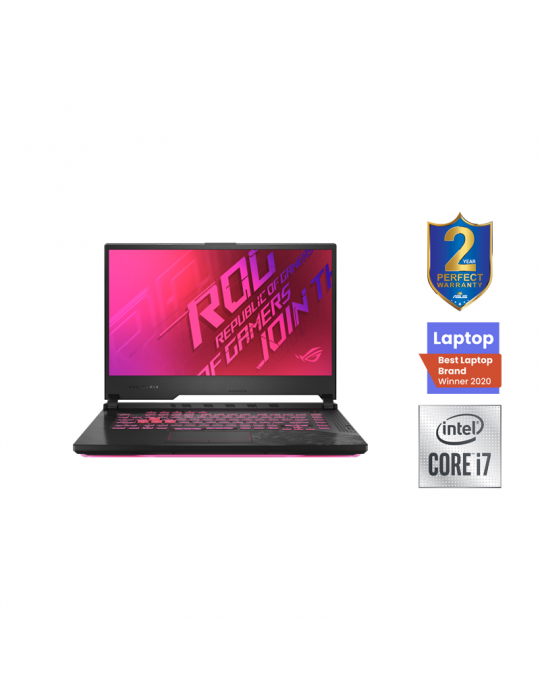  Laptop - ASUS ROG Strix G512LWS-AZ094T i7-10750H-16GB-SSD 1TB-RTX2070 Super-8GB-15.6 FHD-Win10-Black-Bag