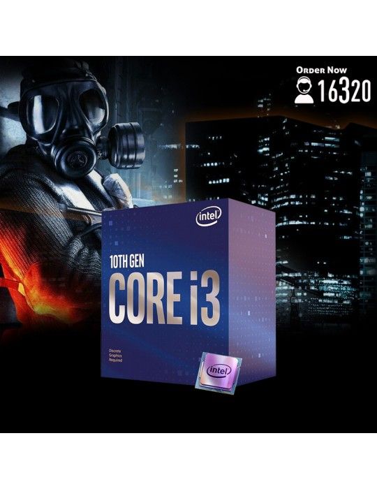  Gaming PC - Bundle Intel Core i3-10100F-Intel H410M S2H-GTX 1650 4GB-8G DDR4-1TB HDD-GAMDIAS ATHENA M1 ARGB case-GAMDIAS KRATOS