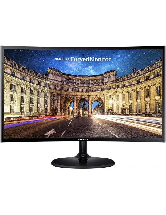  Monitors - SAMSUNG cf390 27 Inch-LED curved Monitor-Black
