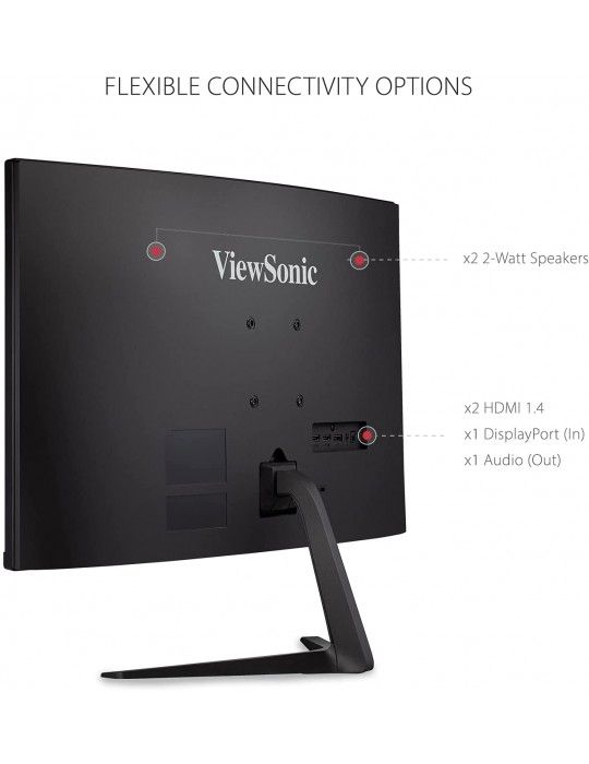  Monitors - ViewSonic Curved Gaming 165Hz 1500R VX2718-PC-MHD-27 inch
