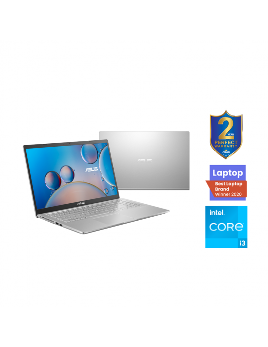  Laptop - ASUS X515EA-BR087T I3-1115G4-4GB-SSD256G-intel shared-15.6 HD-Win10-TRANSPARENT SILVER