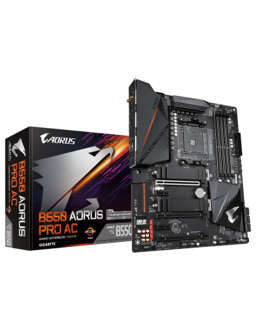 GIGABYTE™ AMD B550M AORUS PRO AC Motherboard