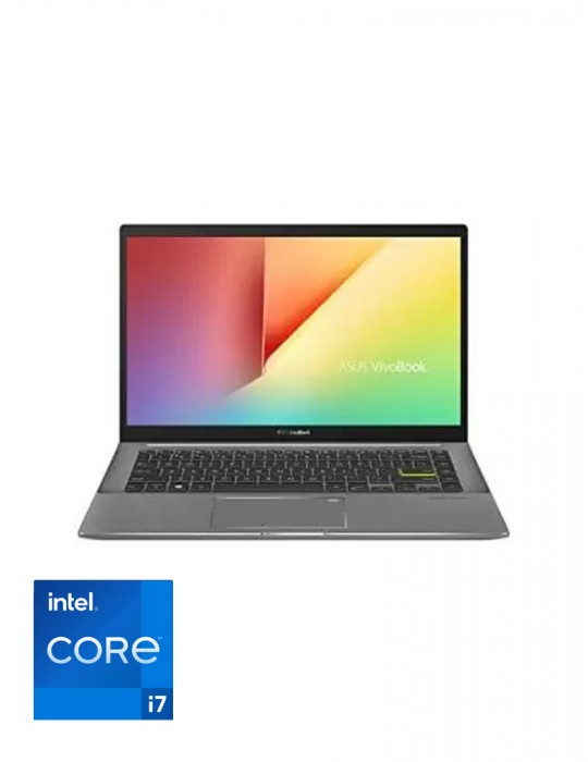  كمبيوتر محمول - ASUS VivoBook S14 S433EQ-AM197T Core™ I7-1165G7-8GB-512G SSD-MX350-2GB-14.0 FHD-Win10