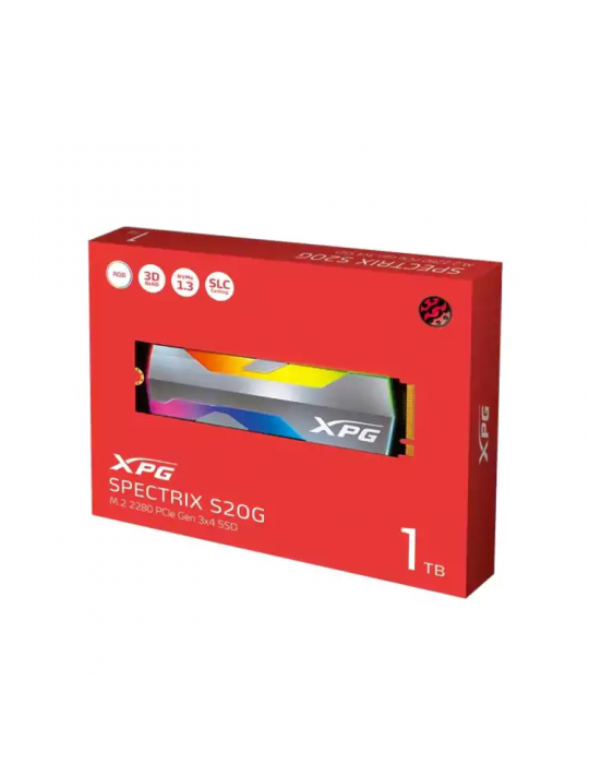 الصفحة الرئيسية - SSD XPG SPECTRIX S20G 1TB RGB PCIe Gen3x4 M.2 2280