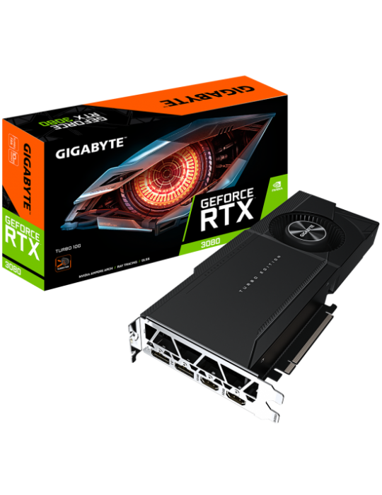  الصفحة الرئيسية - VGA GIGABYTE™ GeForce RTX™ 3080 TURBO 10GB