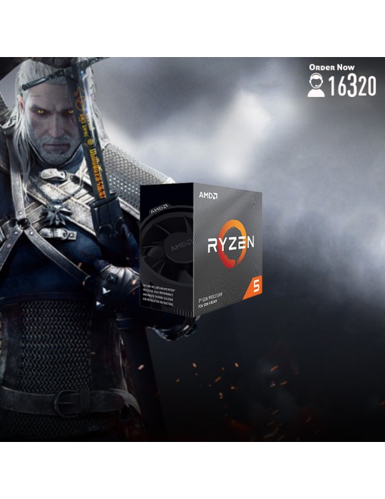  Gaming PC - Bundle AMD Ryzen™ 5 3600-AMD B450M DS3H-GTX 1660 OC 6GB-8G DDR4-1TB HDD-Case Thermaltake V200 Tempered Glass-600W