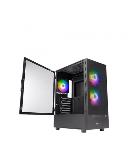  Computer Case - Case Antec NX410 3 Fan ARGB Black-PSU Atom 650W Bronze