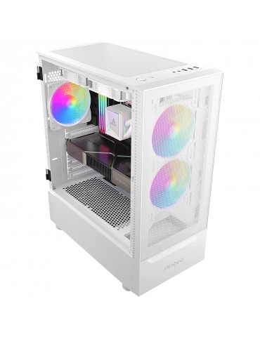 Case Antec NX410 3 Fan ARGB White-PSU Atom 650W Bronze