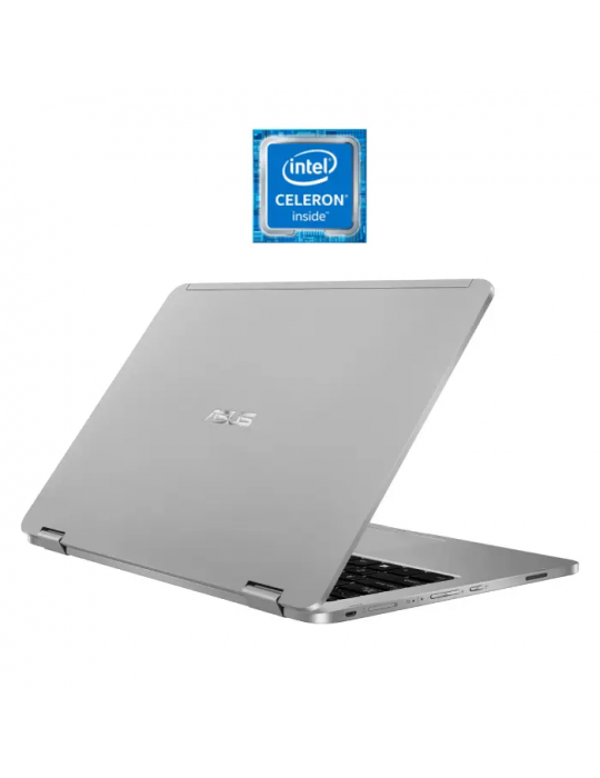  Laptop - Asus VivoBook Flip14 TP401MA-EC320T-Intel Celeron-4GB RAM-128GB eMMC-Intel UHD Graphics 600-14 FHD-Stylus-Win10-Light 