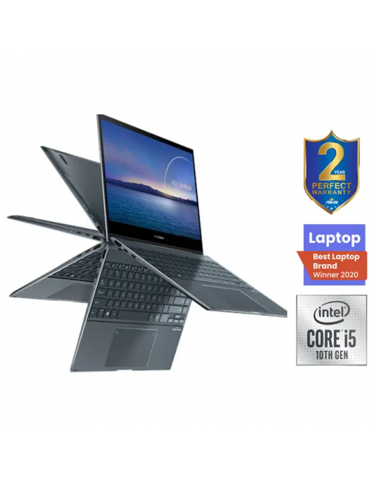 كمبيوتر محمول - Asus ZenBook Flip 13-UX363JA-EM141T-Intel Corei5 1035G4-8GB RAM-512GB SSD-Intel iris plus-13.3 FHD Touch-Win10-