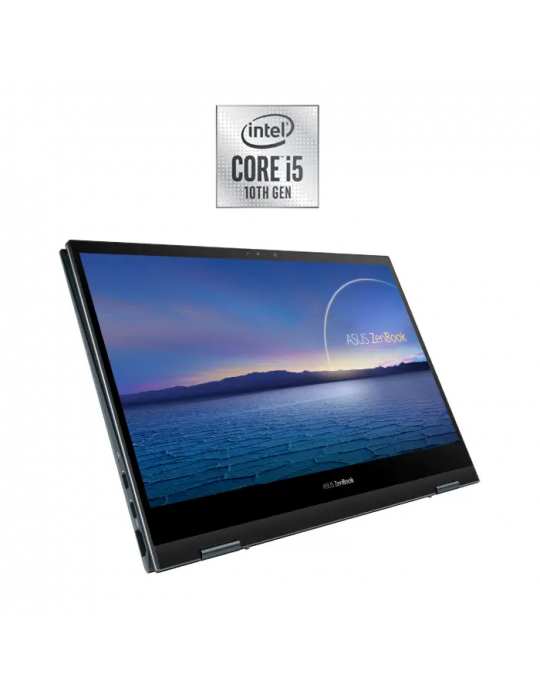  Laptop - Asus ZenBook Flip 13-UX363JA-EM141T-Intel Corei5 1035G4-8GB RAM-512GB SSD-Intel iris plus-13.3 FHD Touch-Win10-pine Gr