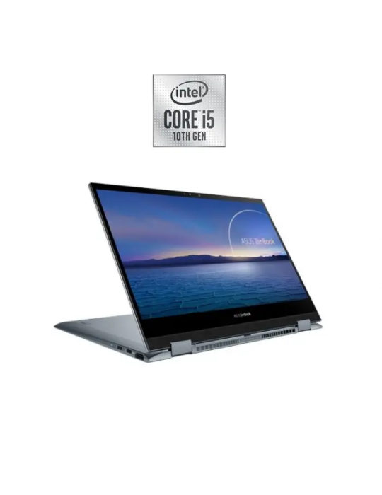  Laptop - Asus ZenBook Flip 13-UX363JA-EM141T-Intel Corei5 1035G4-8GB RAM-512GB SSD-Intel iris plus-13.3 FHD Touch-Win10-pine Gr