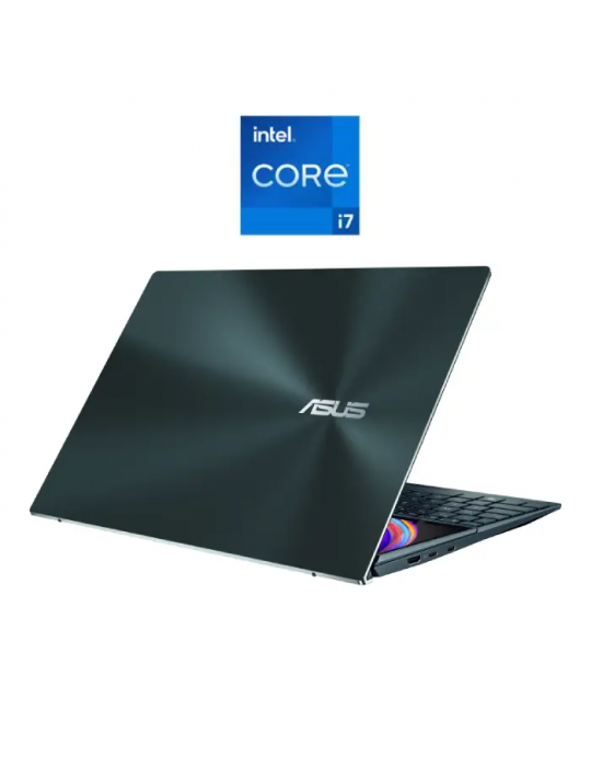  كمبيوتر محمول - Asus ZenBook Duo 14 UX482EG-KA087T-Intel Corei7 1165G7-16GB RAM-1TB SSD-MX450 2GB-14 Inch Touch FHD-Win10-Celes