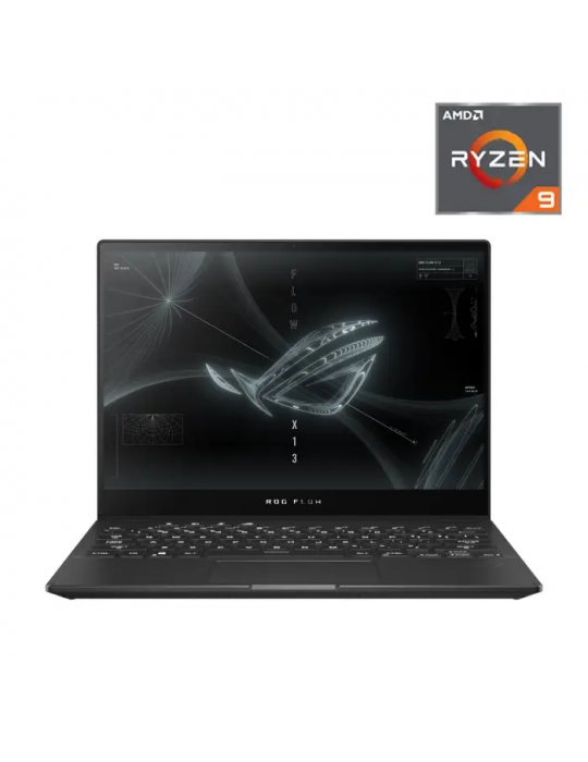  Laptop - Asus ROG Flow X13 GV301QH-K5252T AMD R9-5980HS-32GB RAM-1TB SSD-GTX 1650 4GB with RTX 3080-13.4 FHD 60Hz Touch-Win10-P