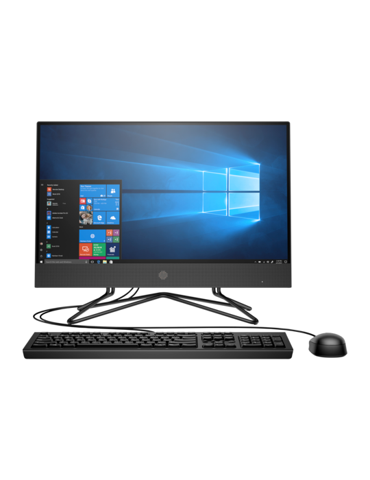  Original PC - HP ProOne 200 G4 All-in-One PC i3-10110U-4GB-1TB-DVD-21.5 inch FHD Monitor-DOS