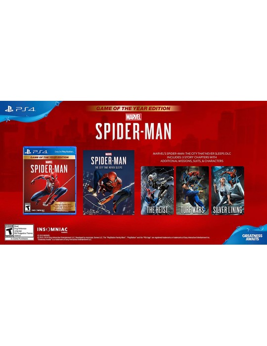  Gaming Accessories - Marvels Spider-Man Game of the Year Edition PlayStation 4 DVD