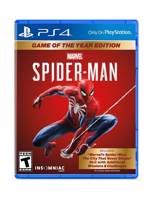اكسسوارات العاب - Marvels Spider-Man Game of the Year Edition PlayStation 4 DVD
