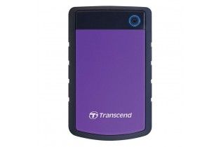  Hard Drive - Transcend StoreJet 25H3P 4TB External HDD-Purple
