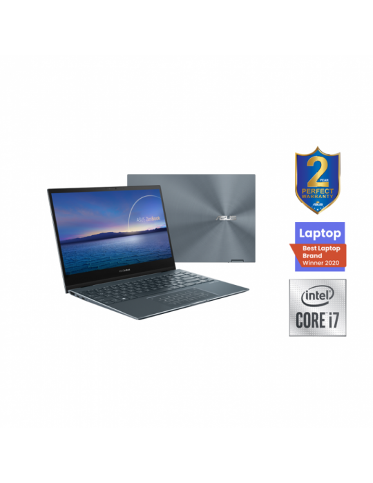  كمبيوتر محمول - ASUS Zenbook Flip 13 UX363JA-EM033T I7-1065G7-16GB-SSD 512 GB-Intel Shared-13.3 FHD-Win10-PINE GREY-STYLUS