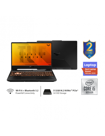 ASUS TUF F15 FX506LH-HN111T Intel Core i5-10300H-16GB RAM-512GB SSD-GTX 1650 4GB-15.6 FHD 144Hz-WIN10-Grey+Gaming Mouse+AVG