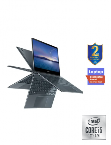 Asus ZenBook Flip 13-UX363JA-EM141T-Intel Corei5 1035G4-8GB RAM-512GB SSD-Intel iris plus-13.3 FHD Touch-Win10-pine Grey