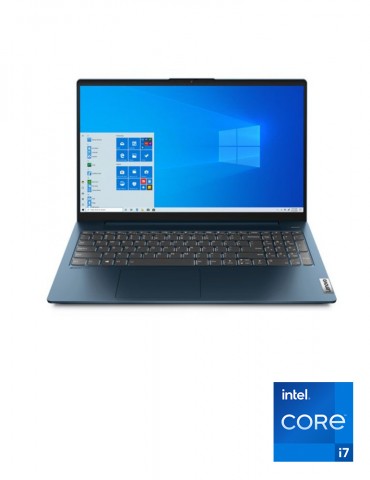 Lenovo IdeaPad 5 IP5 Core i7-1165G7-8GB-1TB-256GB SSD-Intel Iris Xe graphics-15.6 FHD-DOS-Abyss Blue