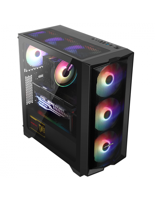 Computer Case - Case ABKONCORE H450X RGB 4 Fan+PSU 700W