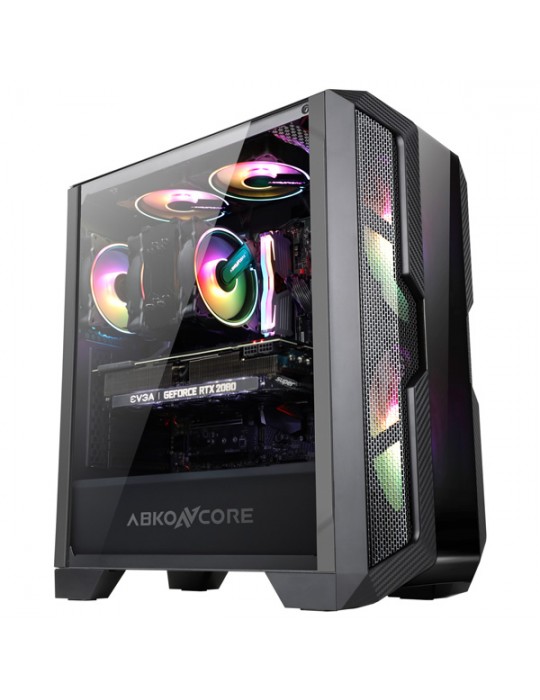  Computer Case - Case ABKONCORE E-ATX H600A SYNC ARGB 3 Fan