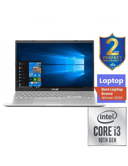  كمبيوتر محمول - Asus 15 X509FA-BR949T Intel® Core™ i3-10110U-4GB-256GBSSD-Intel® UHD Graphics-15.6 HD-Win10-Silver