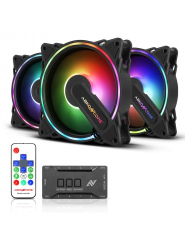 FANS ABKONCORE HR120 SPECTRUM SYNC ARGB (3 in 1 Kit)-Remote Controller