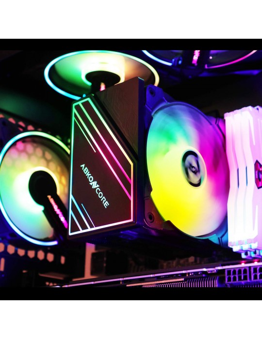  Coolers & Fans - CPU Cooler ABKONCORE T408 RGB
