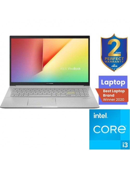 Laptop - Asus Vivobook 15 K513EA-BQ913T Intel Core i3-1115G4-4GB RAM-256GB SSD-Intel UHD Graphics-15.6 FHD-Win10-Transparent Si