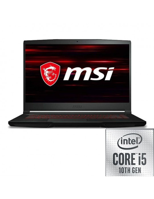  Laptop - msi GF63 Thin 10SCSR i5-10300H-8GB-SSD 512GB-GTX1650Ti Max-Q-4GB-15.6 FHD-DOS