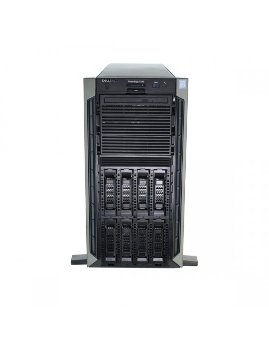  Server - Server DELL T340 Intel Xeon E-2226G-8GB-1.2TB-SAS-Hot-plug HDD-DVD-PERC H330 RAID Controller-3Yrs warranty