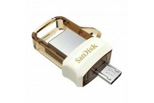  فلاش ميمورى - Flash Memory 32GB SanDisk-Ultra Dual Drive-OTG-GOLD