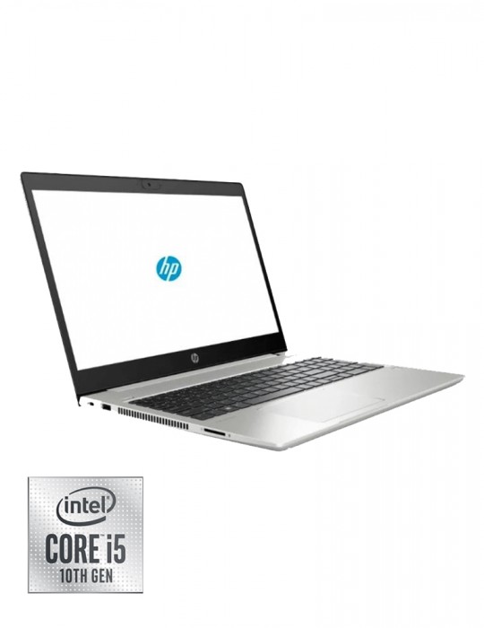  Laptop - HP ProBook 450-G7 i5-10210U-8GB-1TB-MX130-2GB-FPR-15.6 HD-Dos-Silver-Carry Case